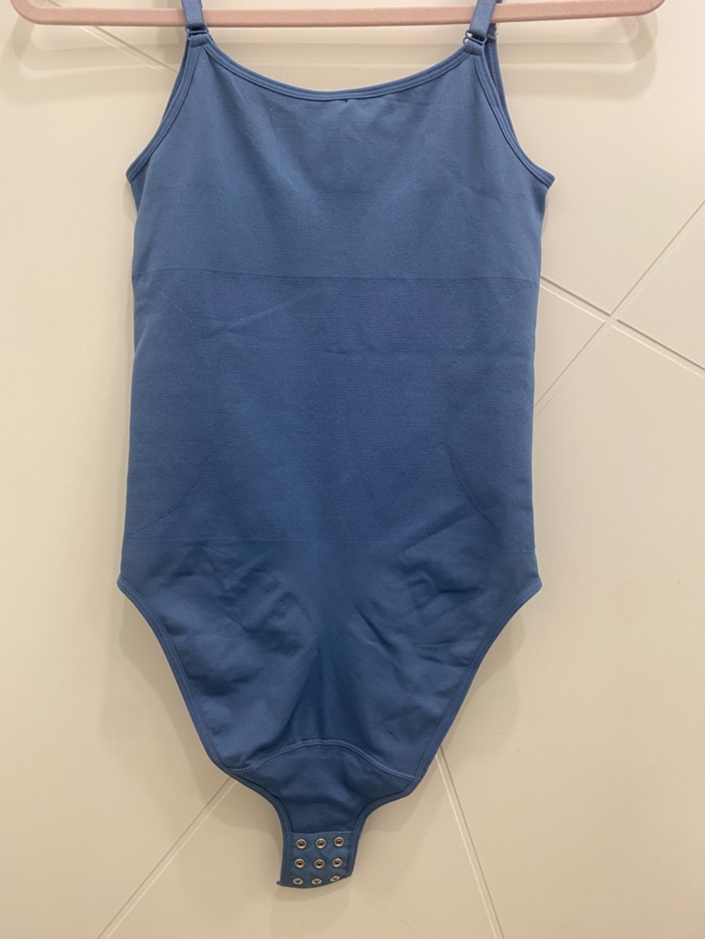 Shapermint Blue Scoop Neck Bodysuit M - Picture 4 of 12